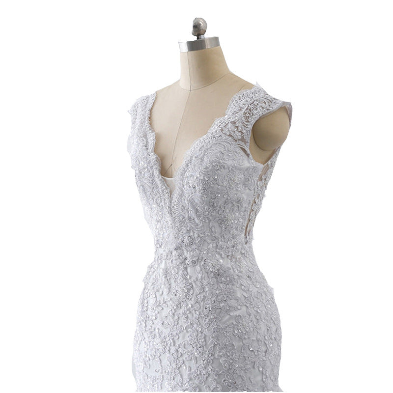 Mermaid Light Wedding Dress Sexy Trailing Luxury Sen Is Thin Bride French Retro - kinko
