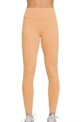 Zenana Microfiber Waistband Leggings - kinko