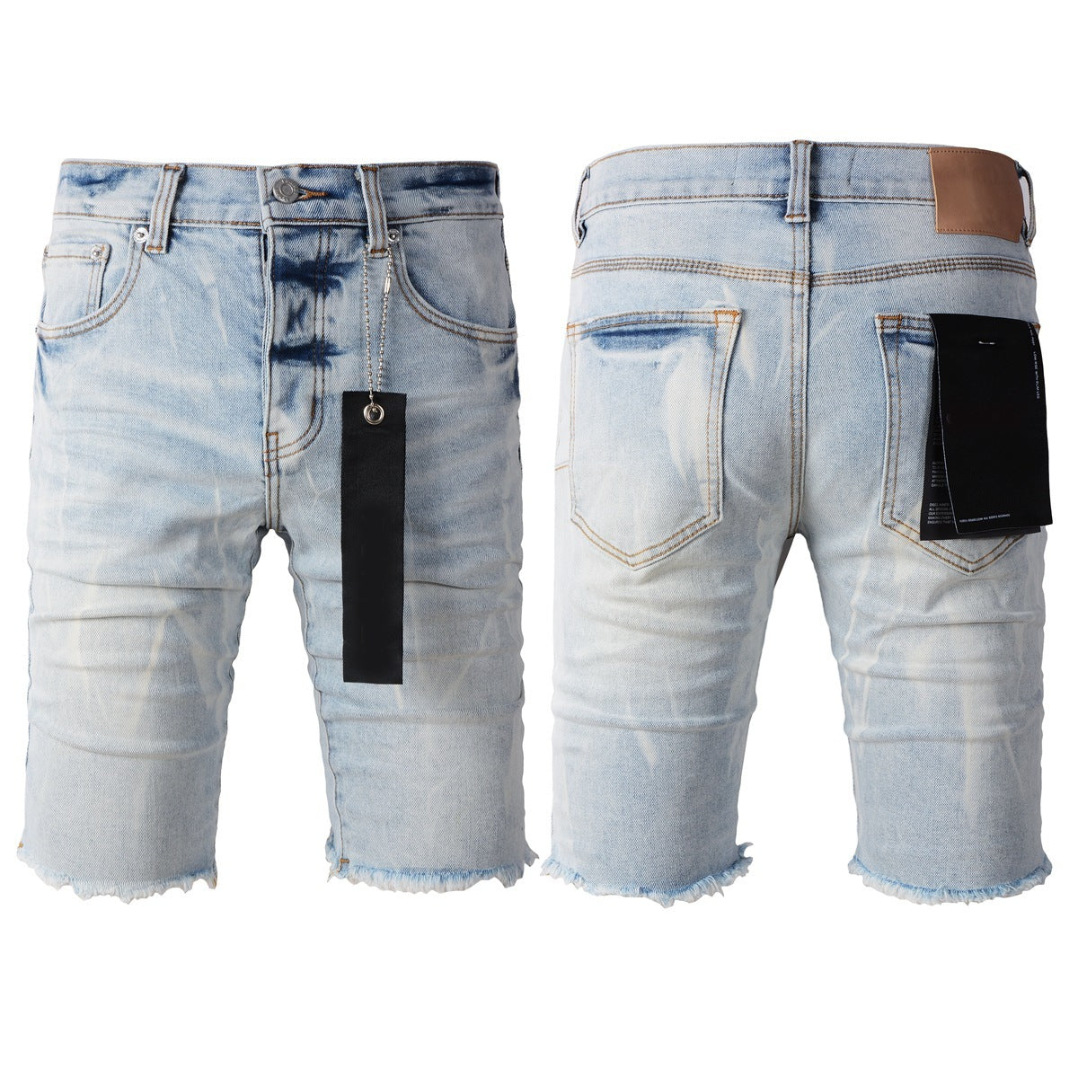 Personal Leisure Washed Light Color All-matching Jeans - kinko