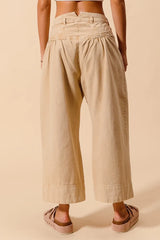 SO ME Mid Rise Wide Leg Chino Pants With Pockets - kinko