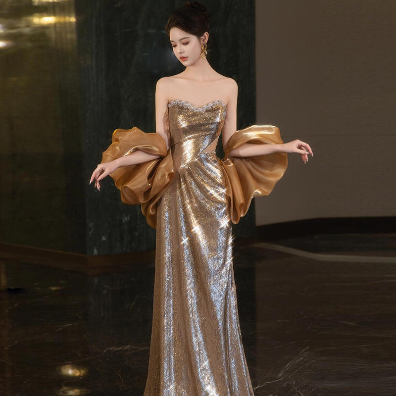 Niche Banquet Temperament Evening Dress - kinko