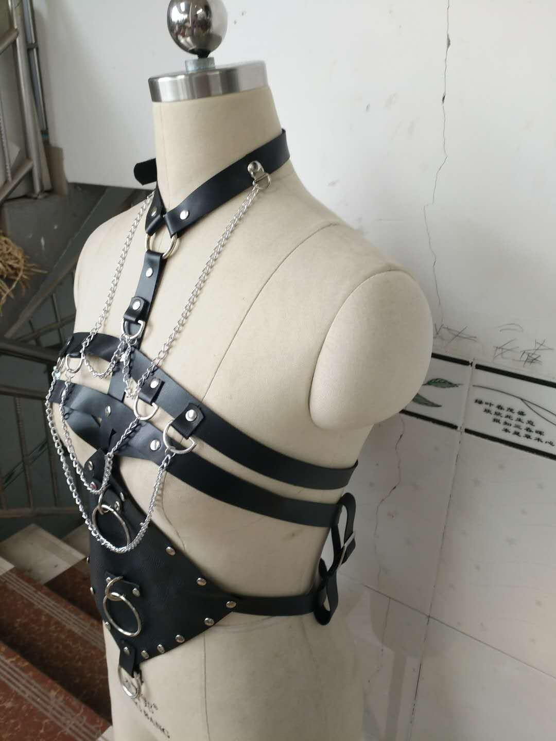 Women's Leather Perform Dance Costume Accessories - kinko
