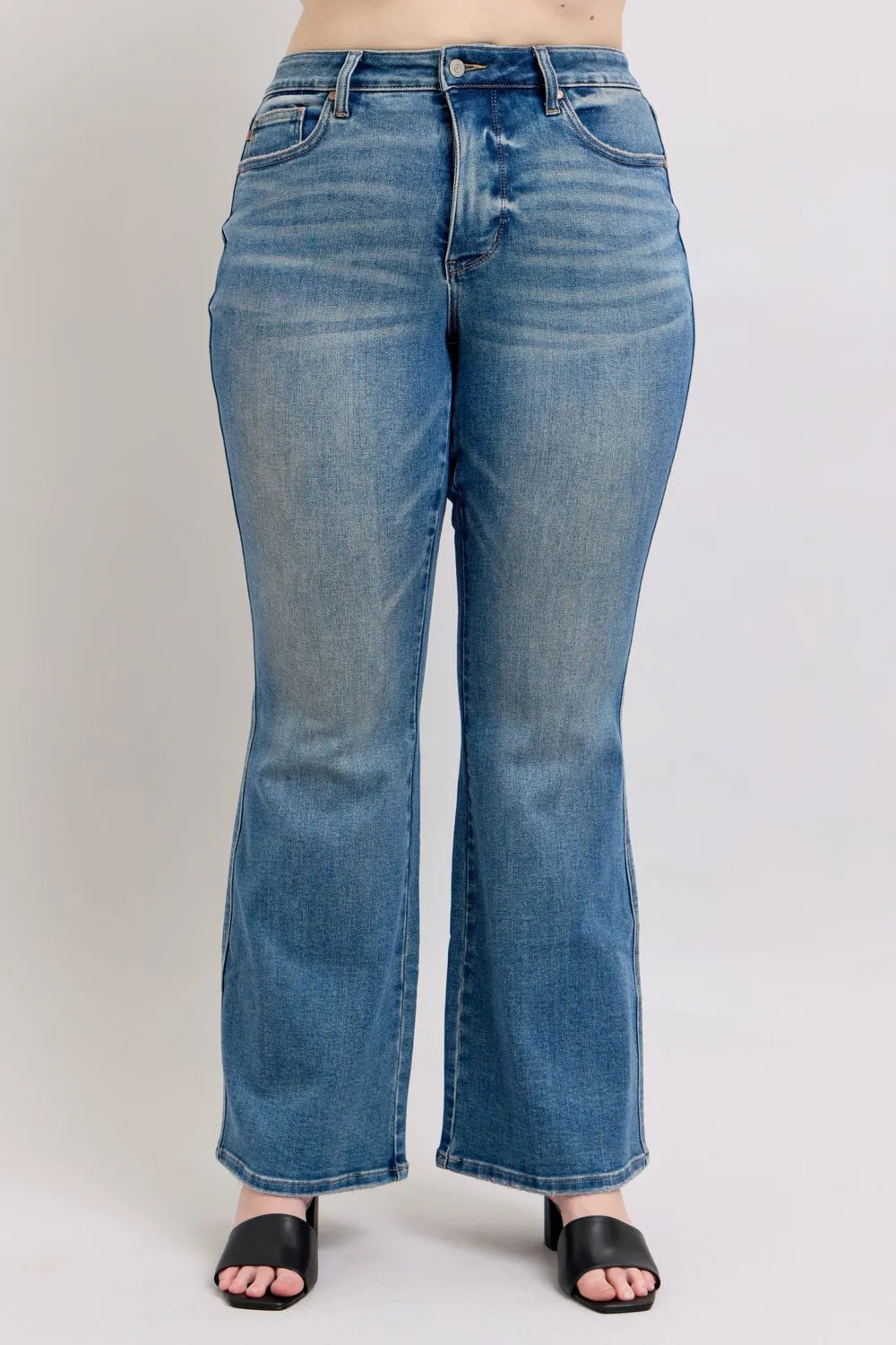 Judy Blue MR Tummy Control Vintage Wash Jeans - kinko