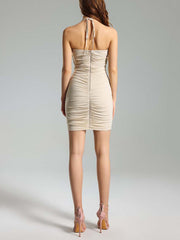 New Sexy Hot Girl Mesh Flower Slimming Hollow Out Backless Strapless Skirt With Wrapped Buttocks - kinko