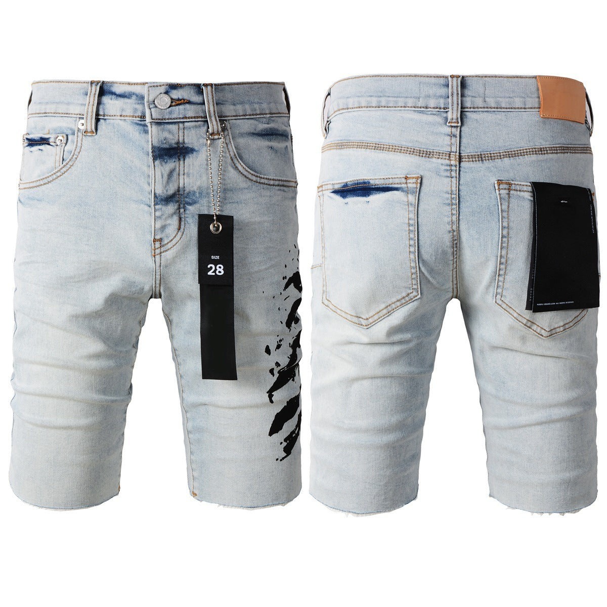 Personal Leisure Washed Light Color All-matching Jeans - kinko