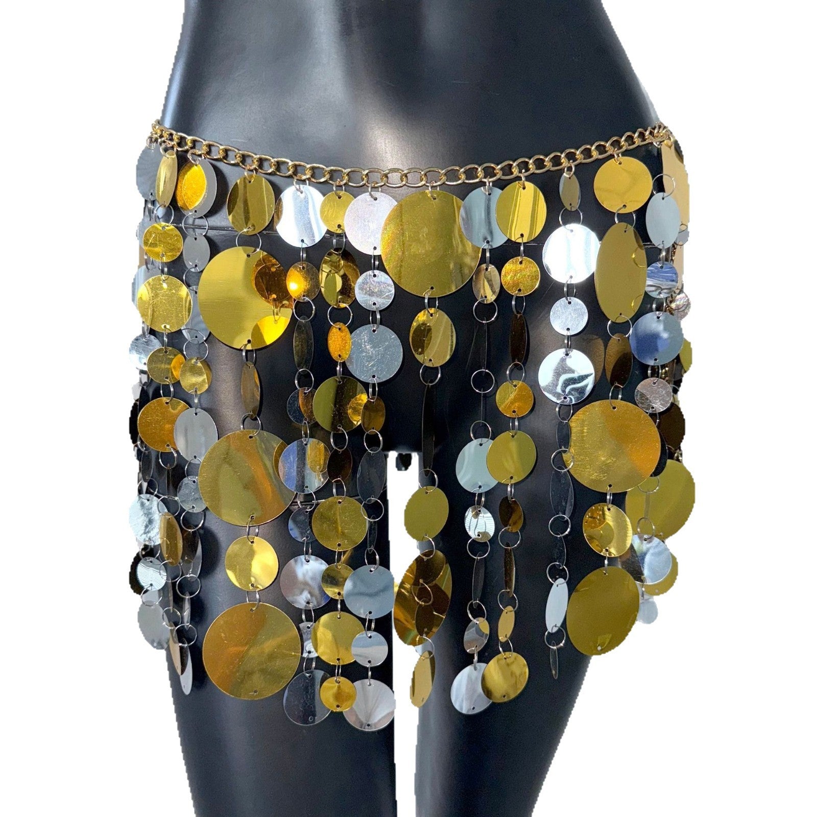 Sequin Stitching Women's Short Skirt - kinko
