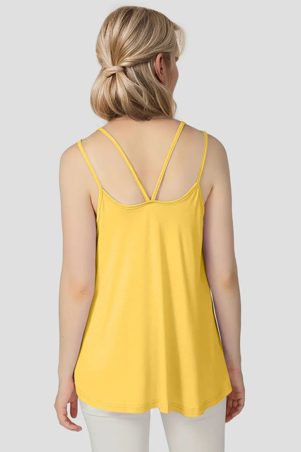 Basic Bae Bamboo Scoop Neck Double Spaghetti Straps Cami - kinko