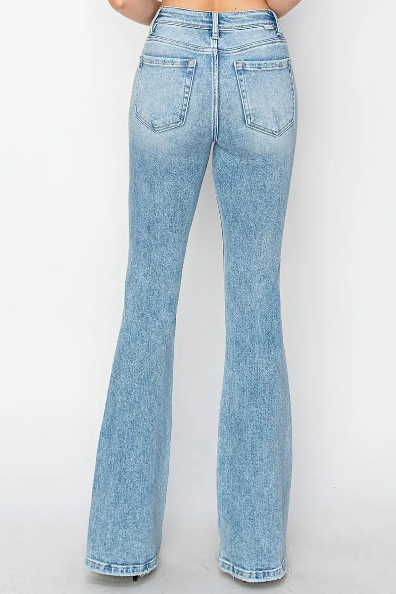 RISEN High Rise Bootcut Jeans - kinko