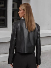 Button Up Long Sleeve Jacket - kinko