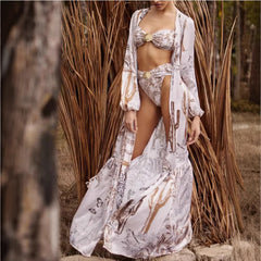 Female Creative Printing New Swimsuit Sexy Beachwear Bikini