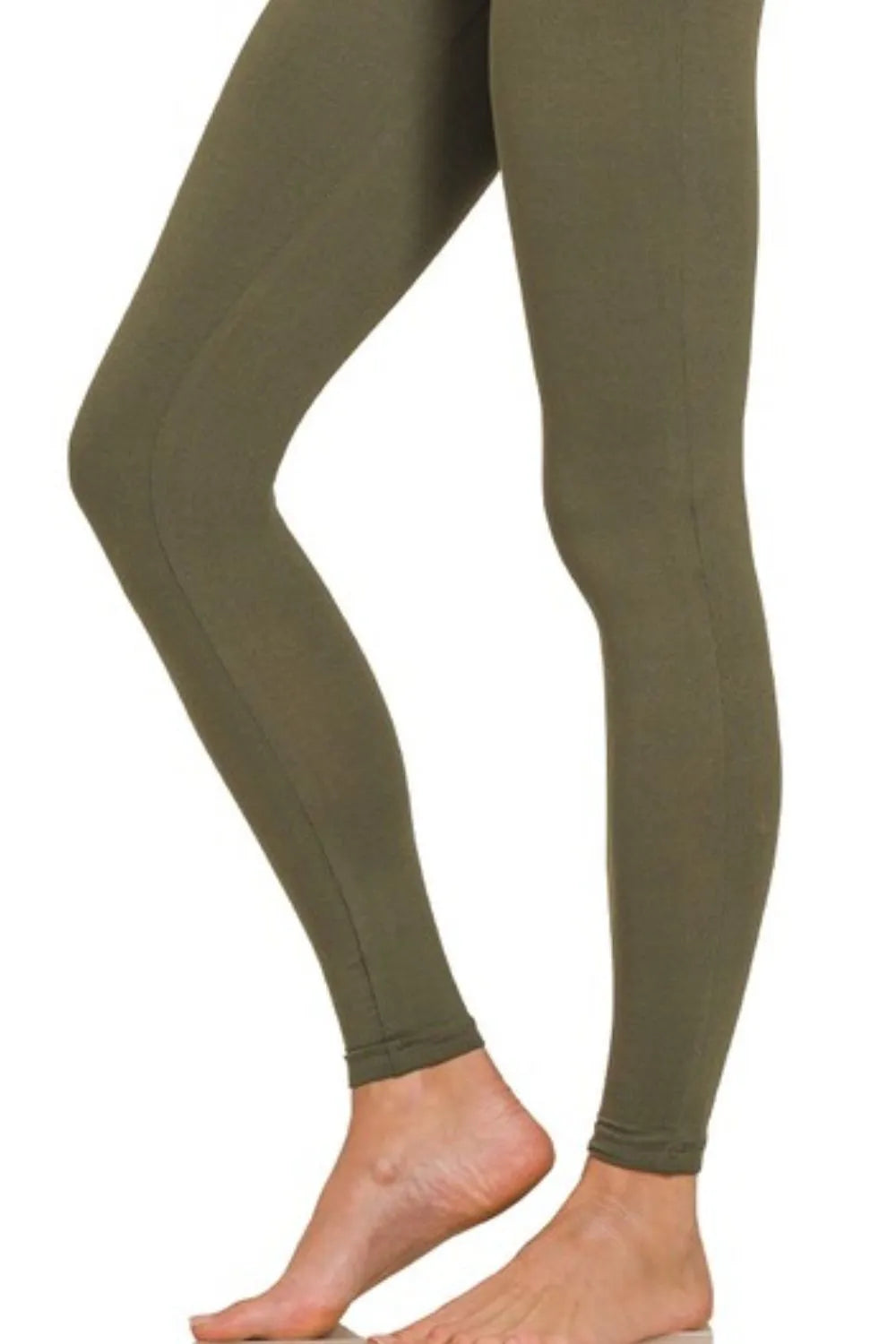 Zenana Premium Microfiber Wide Waistband Leggings - kinko