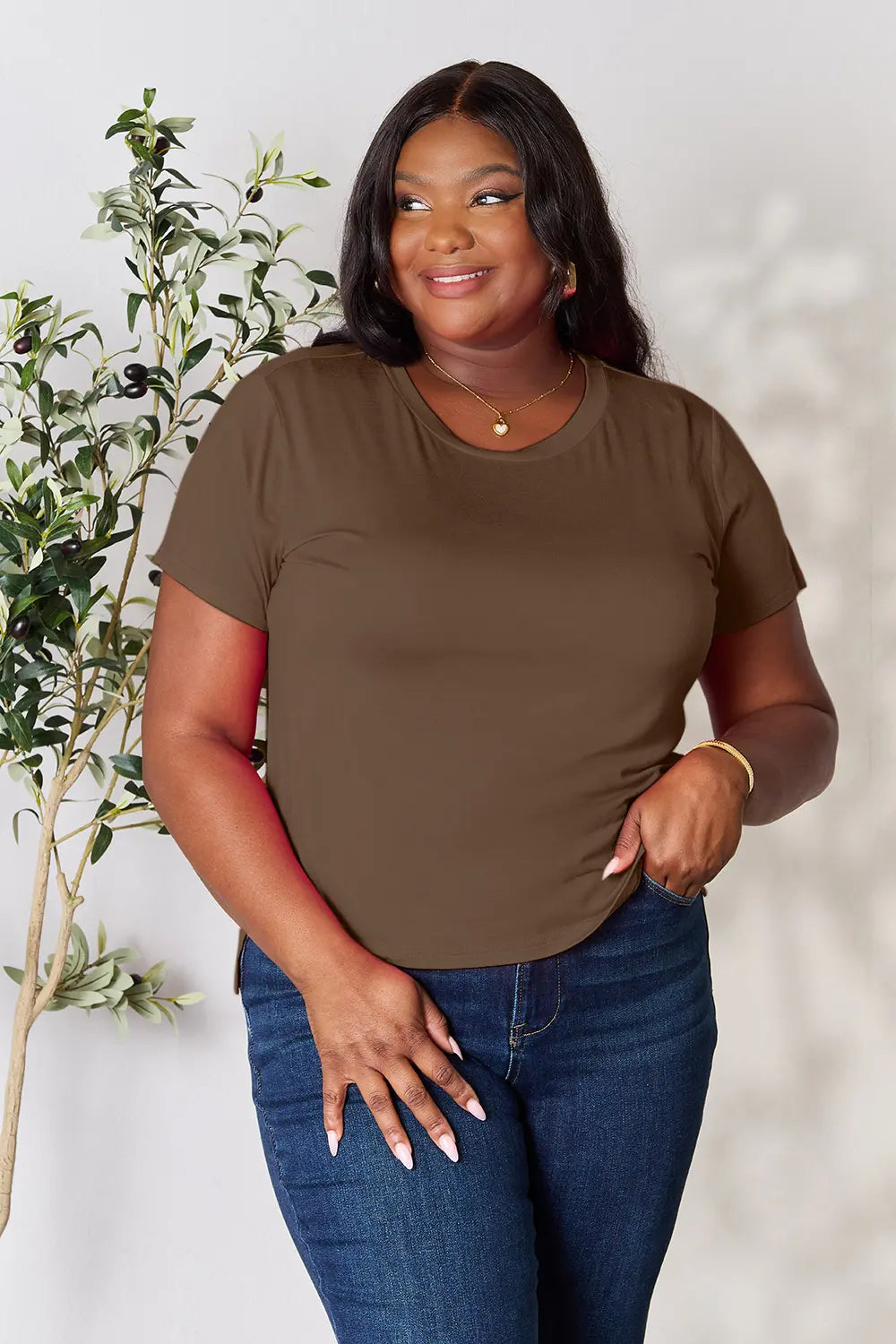 Basic Bae Full Size Round Neck Short Sleeve T-Shirt - kinko