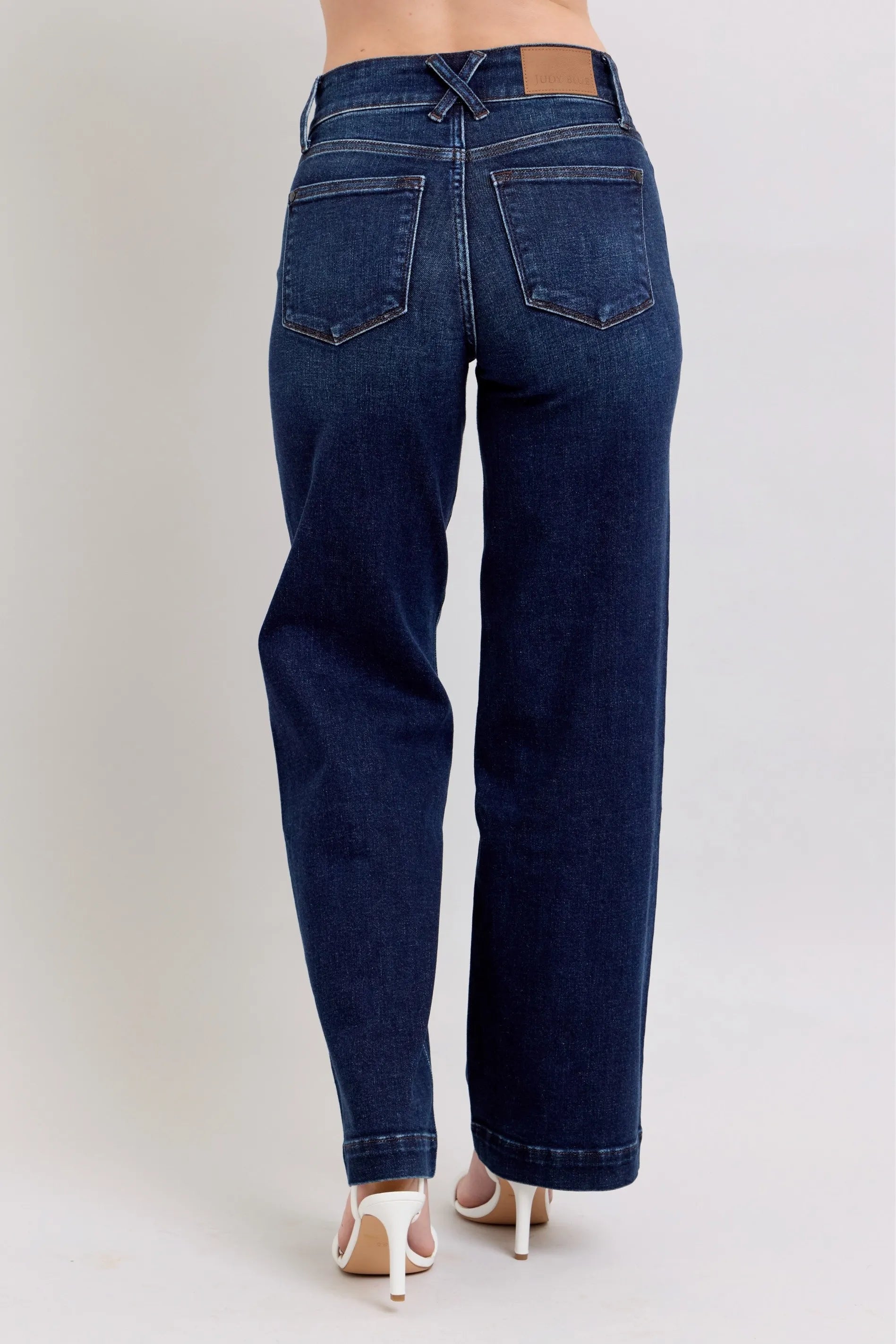 Judy Blue High-Waisted Wide Leg Jeans - kinko