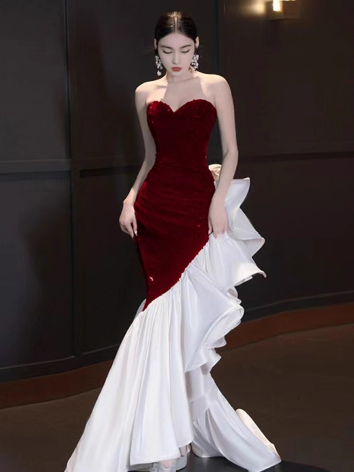 Tube Top Evening Gown - kinko