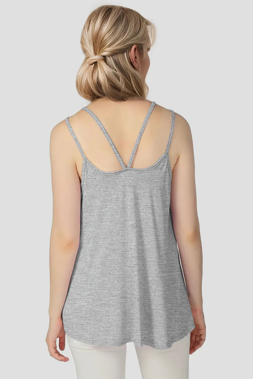 Basic Bae Bamboo Scoop Neck Double Spaghetti Straps Cami - kinko