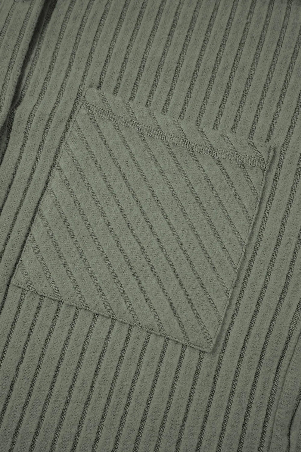 Ribbed Knit Button-Up Cardigan - kinko