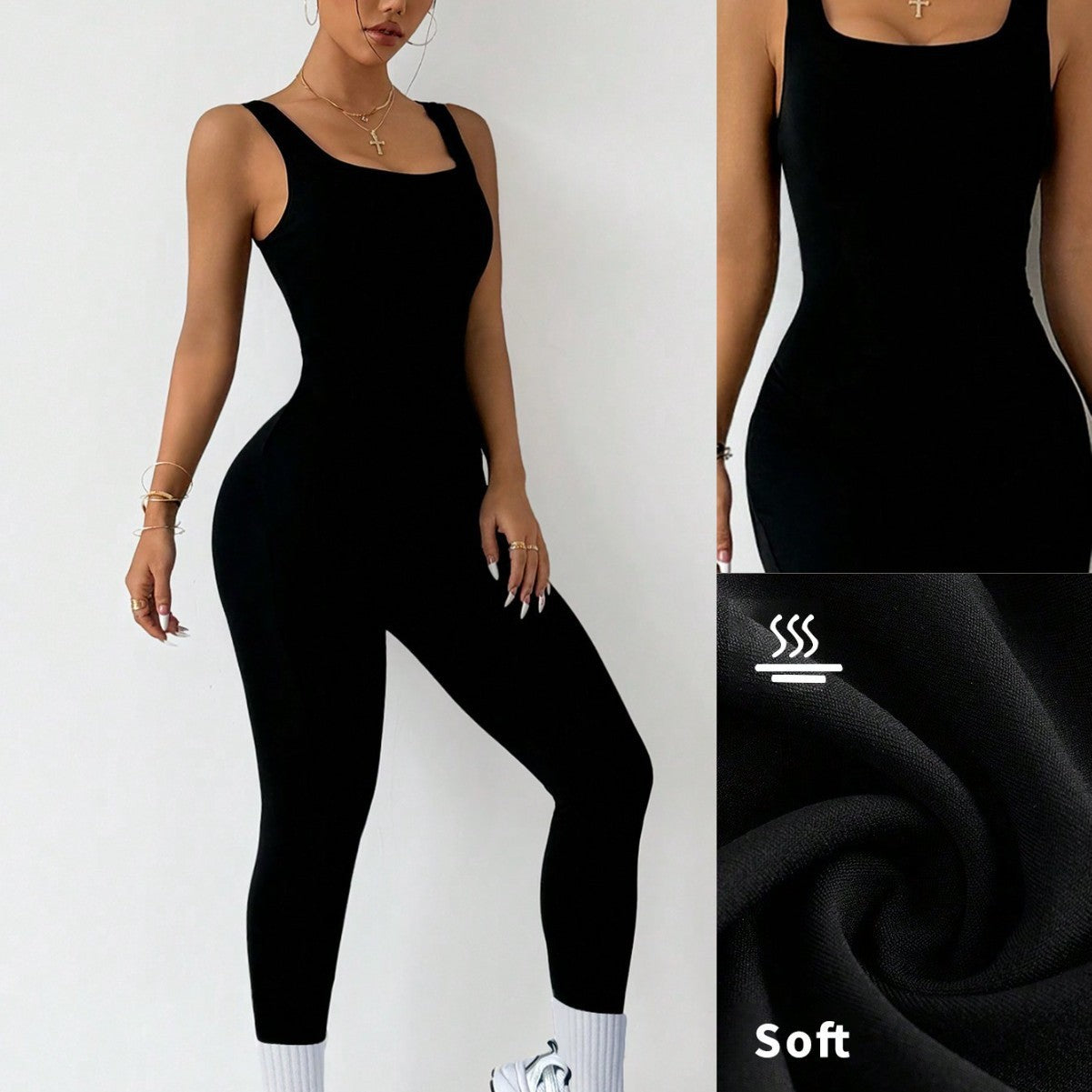 Yoga Tight Jumpsuit One-piece High Elastic Fitness One-piece - kinko