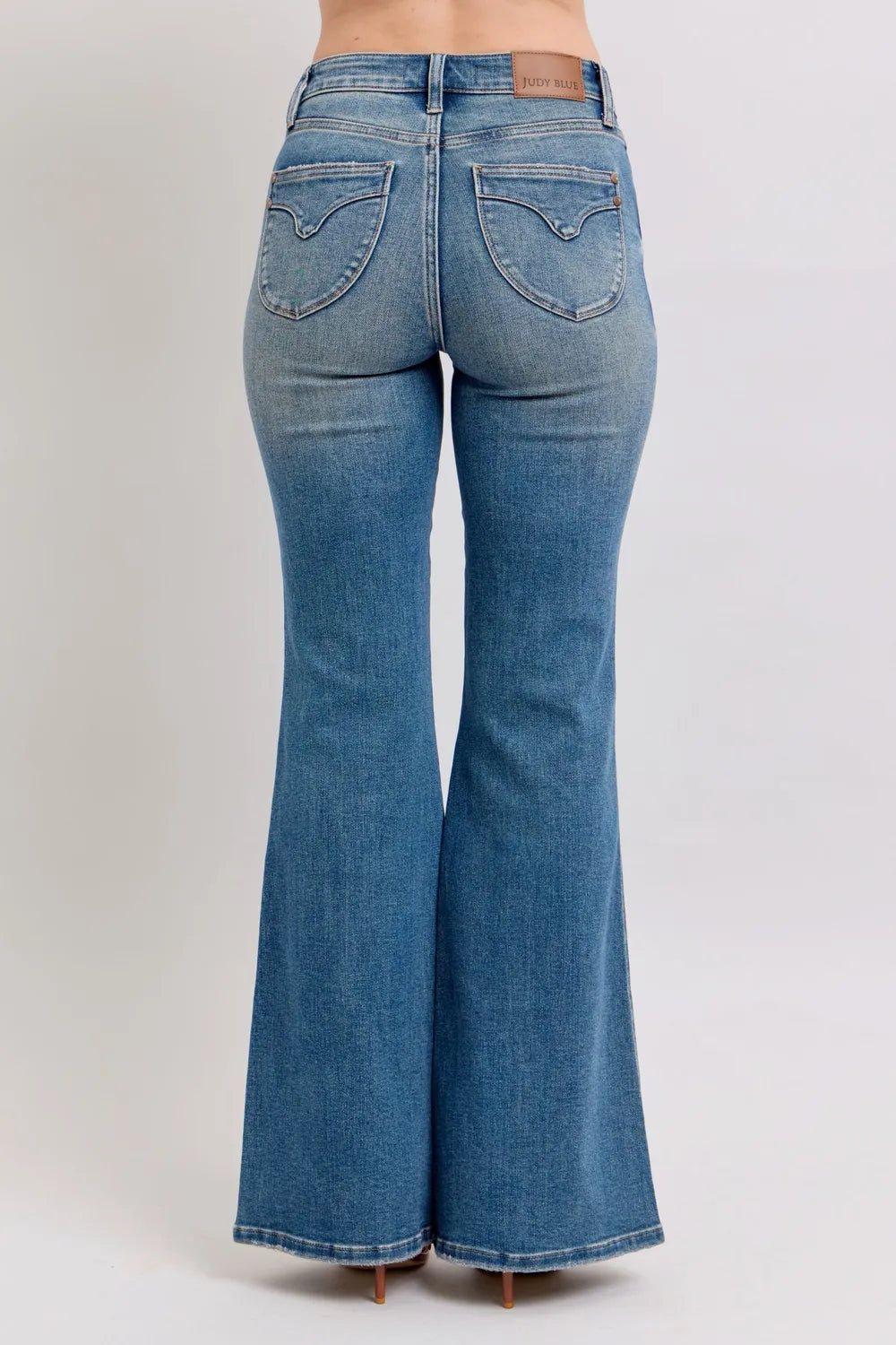Judy Blue MR Tummy Control Vintage Wash Jeans - kinko