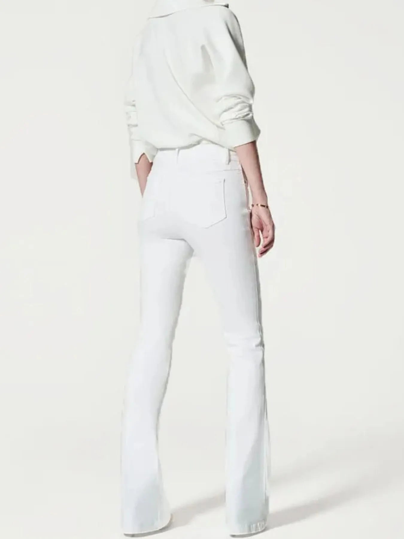 Full Size High-Waisted Flare Jeans Plus Size - kinko