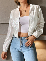 Butterfly Back Zip Up Hooded Jacket - kinko