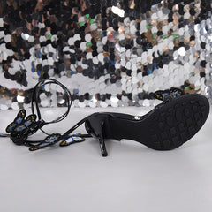 Spring Sandals Strap Bow Stiletto Heel Sexy High Heel Women Sandals - kinko Global Holdings inc