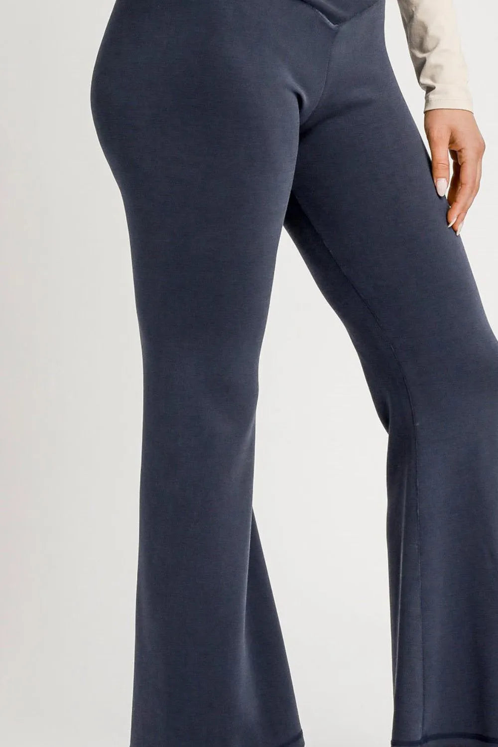 Umgee High-Waisted Flare Leggings - kinko