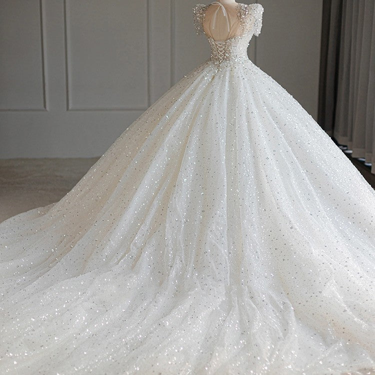 New Bridal Main Yarn Large Trailing Tail At Large Princess Senior Texture Small Out Of Doors Yarn - kinko
