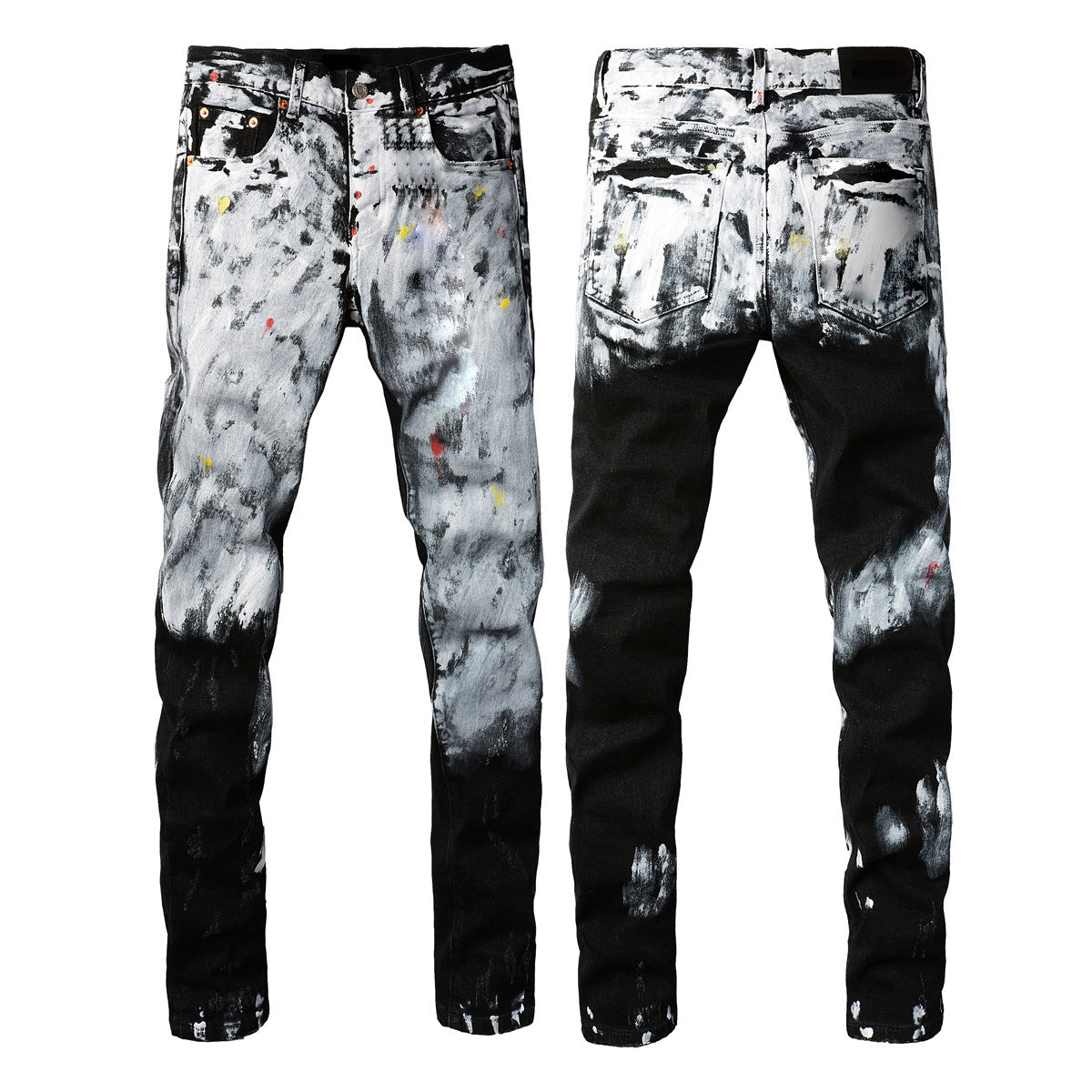 High Street Jeans Black Slim Fit Stretch Skinny Men - kinko