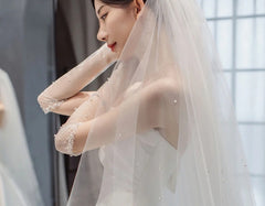 Temperament Princess Style French Satin Tail - kinko