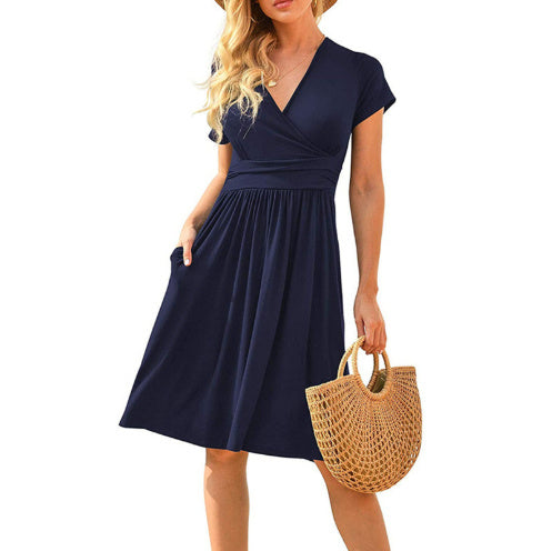 Ruffle Floral Dress Women Long Sleeve A Line Dresses - kinko