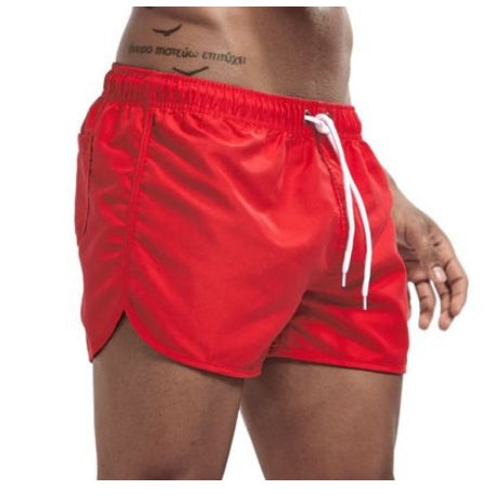 Wrap men's shorts, home pants, smooth beach pants, slim pants, shorts