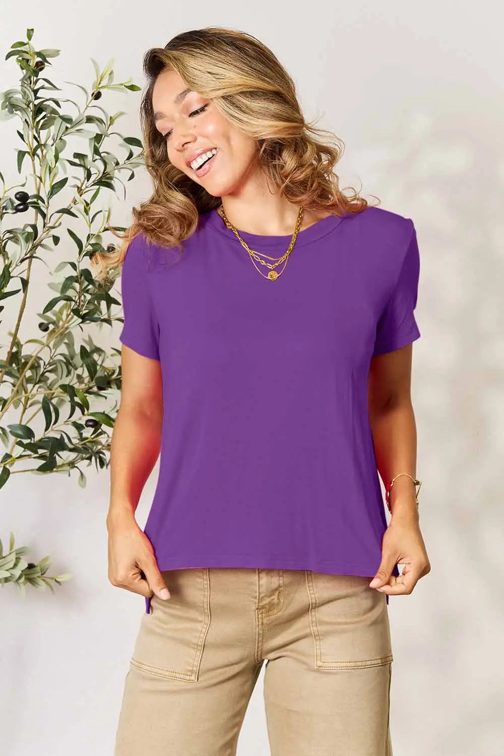 Basic Bae Full Size Round Neck Short Sleeve T-Shirt - kinko
