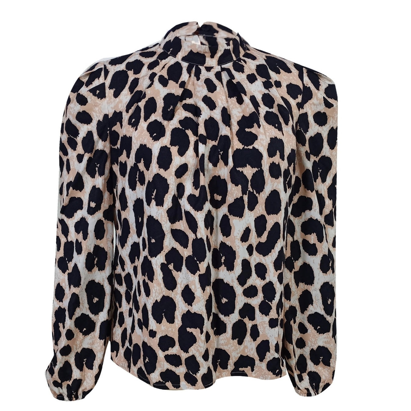 Women's New Long Sleeved Leopard Print Casual Vacation Fashion Top - kinko