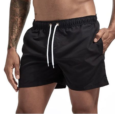 Wrap men's shorts, home pants, smooth beach pants, slim pants, shorts