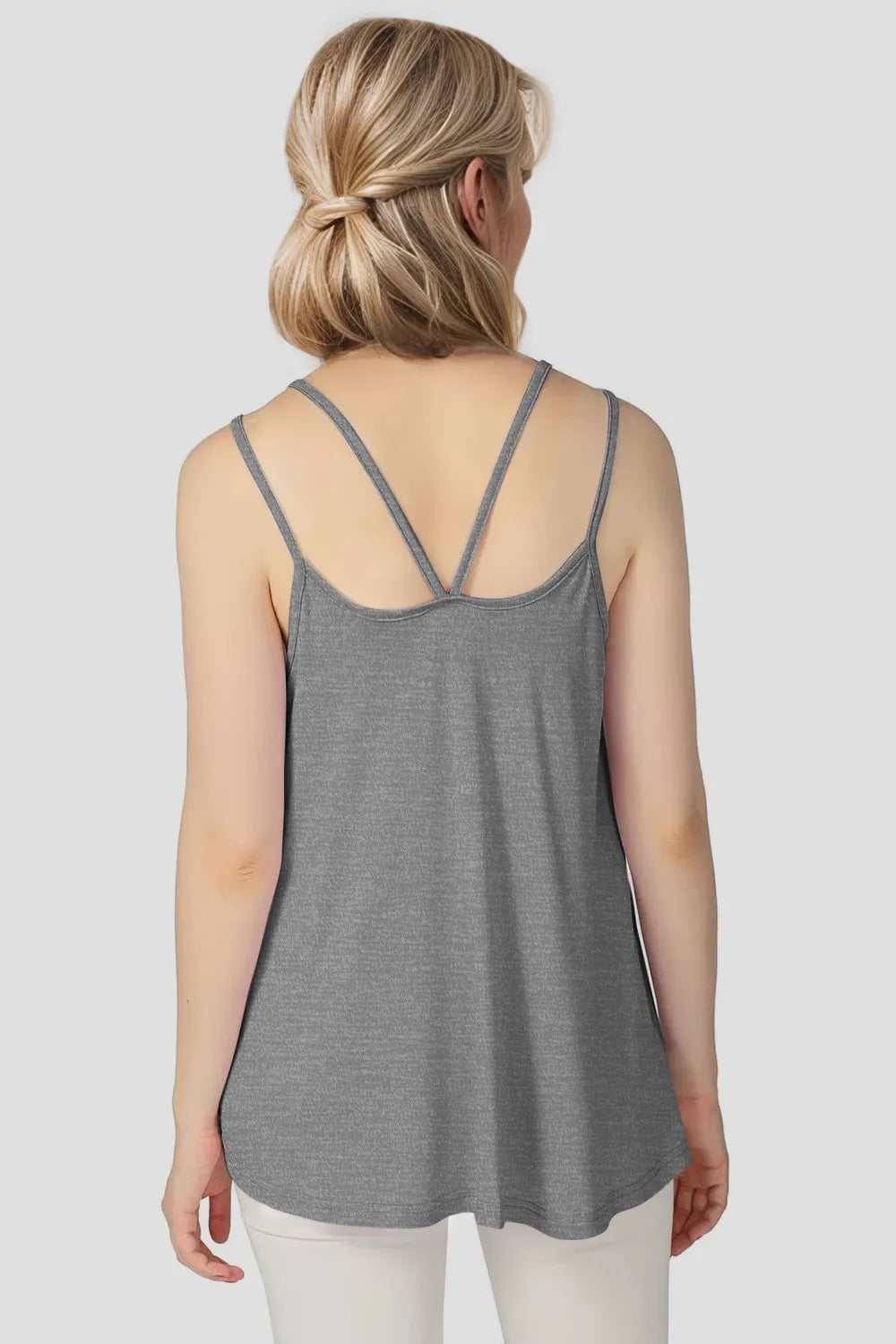 Basic Bae Bamboo Scoop Neck Double Spaghetti Straps Cami - kinko