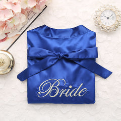Bridal pajamas simulation silk nightgown - kinko