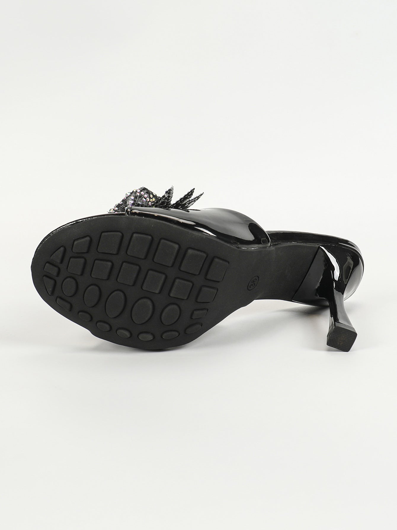 Round Toe Outer Single Stiletto Heel Women Sandals Solid Color Open Toe Sandals - kinko Global Holdings inc