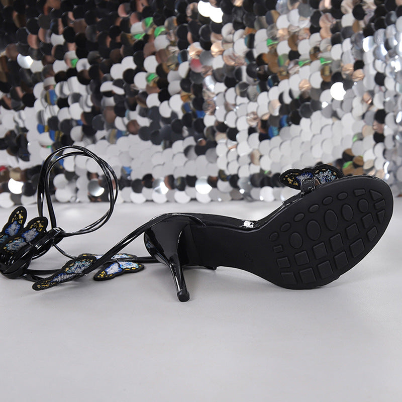 Spring Sandals Strap Bow Stiletto Heel Sexy High Heel Women Sandals - kinko Global Holdings inc