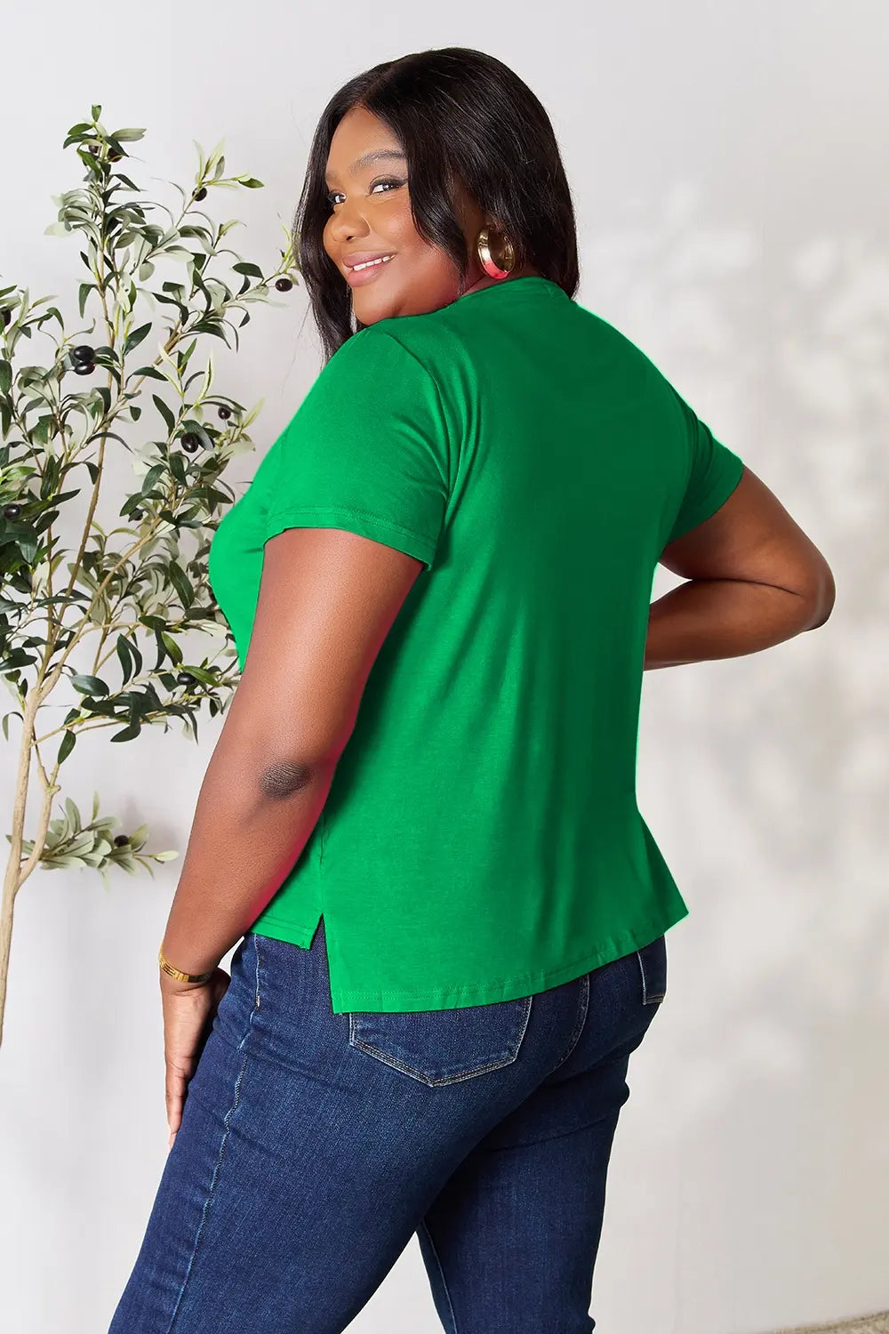 Basic Bae Full Size Round Neck Short Sleeve T-Shirt - kinko