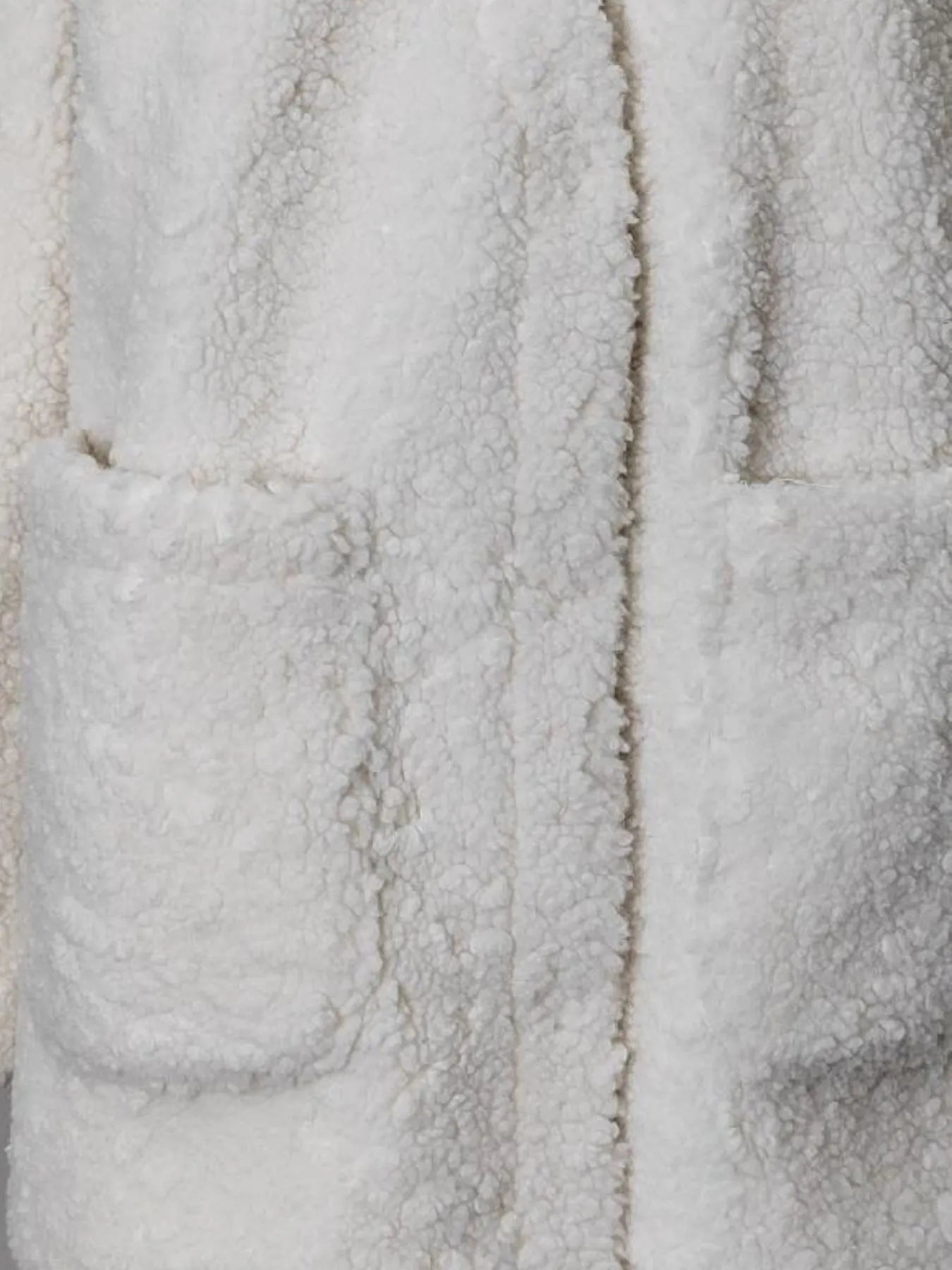 Fleece Button Up Long Sleeve Outerwear - kinko