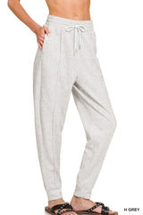 Zenana Drawstring Sweatpants with Pockets - kinko