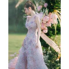 Toast Dress Lace A- Line Style Bridal Marriage Engagement Evening Dress - kinko