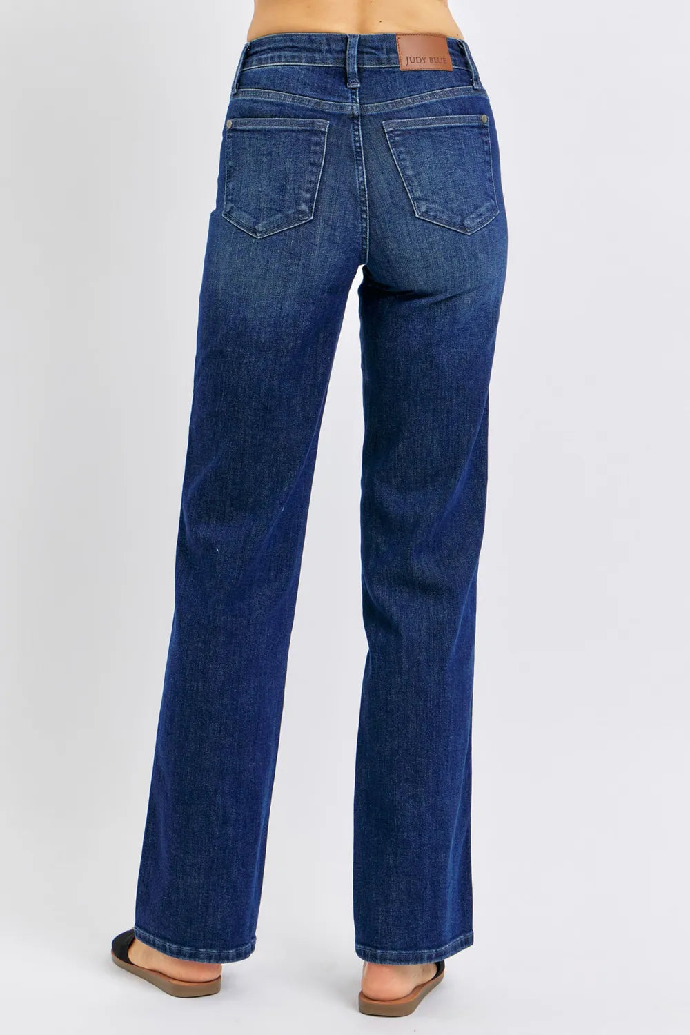 Judy Blue Full Size Tummy Control Straight Jeans Plus Size - kinko