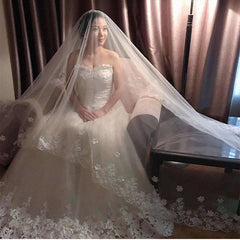 New Style Veil Korean Lace Petal Veil - kinko