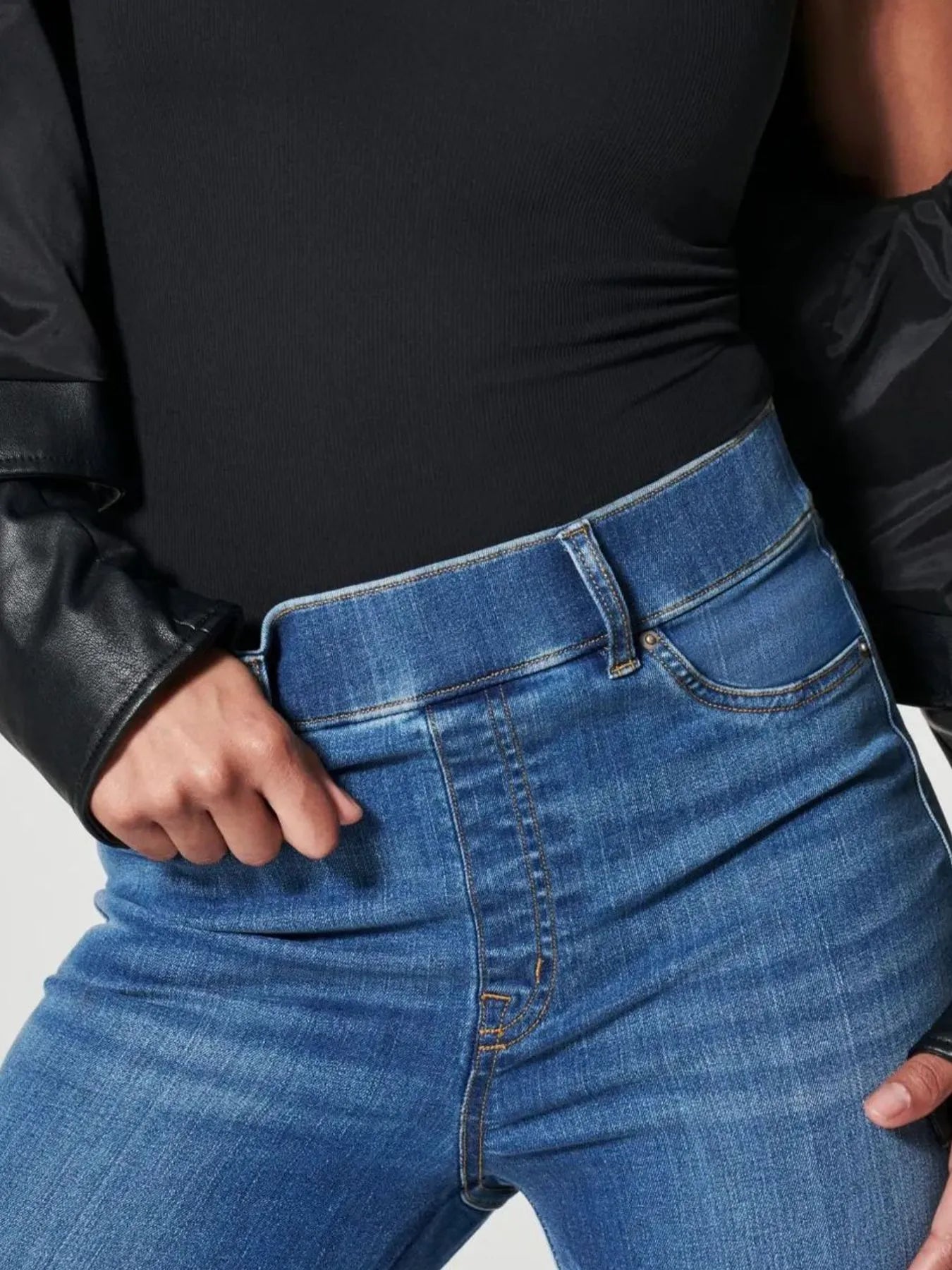 Full Size High-Waisted Flare Jeans Plus Size - kinko