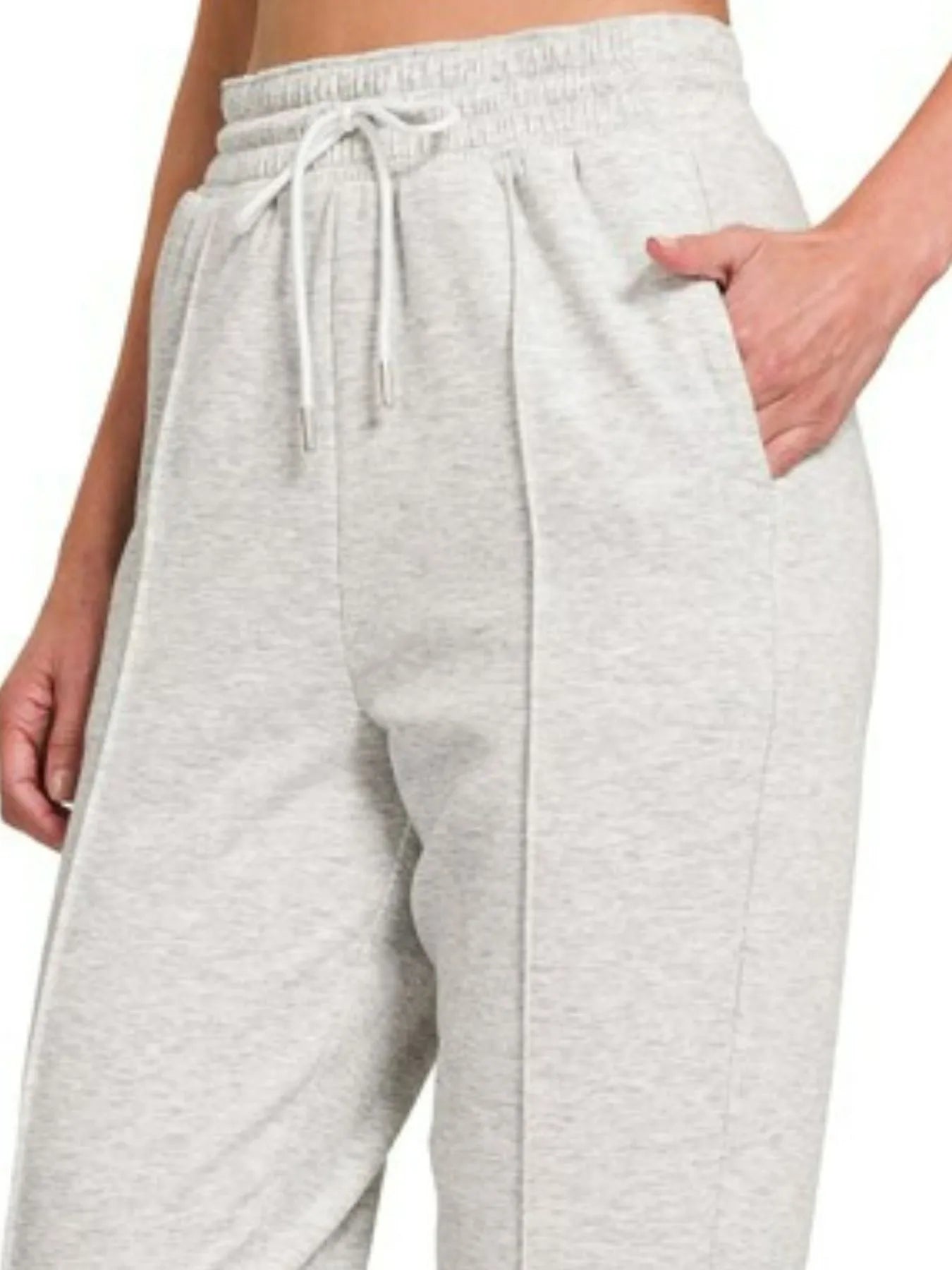 Zenana Drawstring Sweatpants with Pockets - kinko