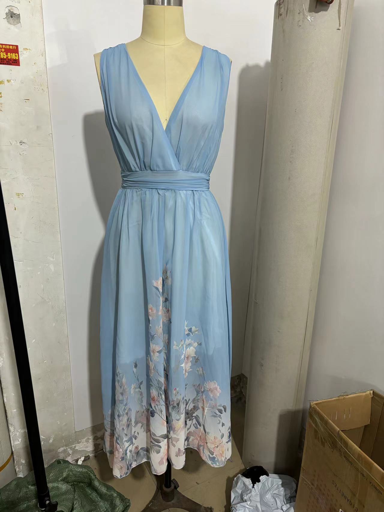 Evening Gown Elegant V-neck Cross-border Dress - kinko