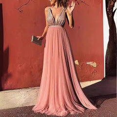Women's Elegant Graceful Sequined Dress - kinko