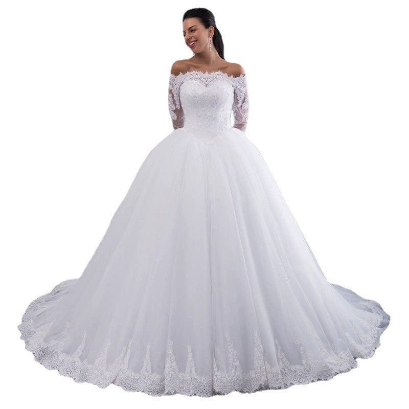 Wedding Bridal Wedding Lace Large Tail - kinko