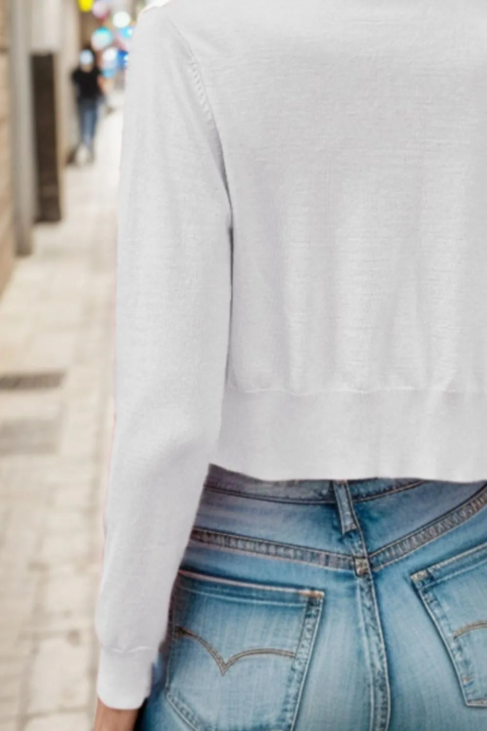 Button Up Long Sleeve Cardigan - kinko